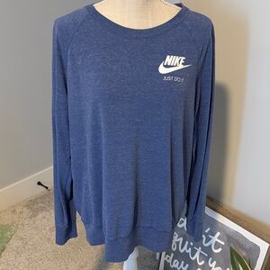 Nike Lightweight Crewneck - Heather Blue